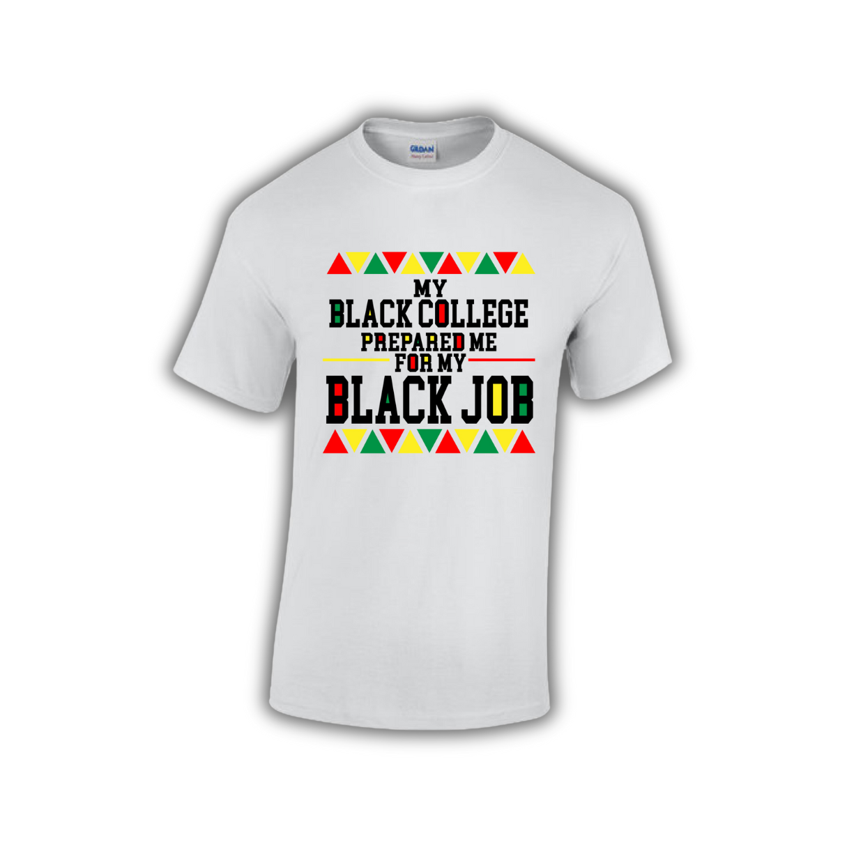 BLACK COLLEGE/ BLACK JOBS - White tee