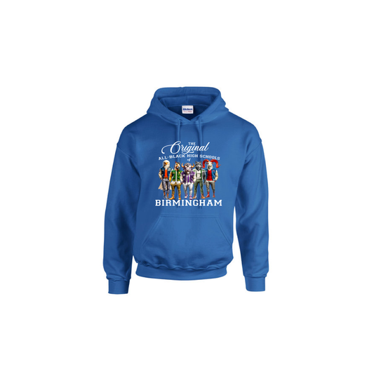 ALL BLACK HIGH SCHOOLS- Royal Blue Hoodie