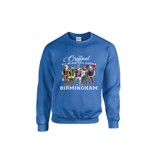 ALL BLACK HIGH SCHOOLS- Royal Blue Sweatshirt