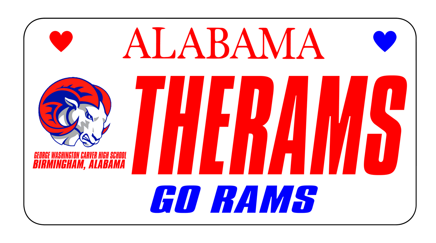 SCHOOL SPIRIT LICENSE PLATE