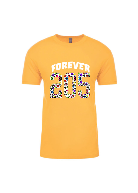 FOREVER 205 T-SHIRT - Gold Leopard