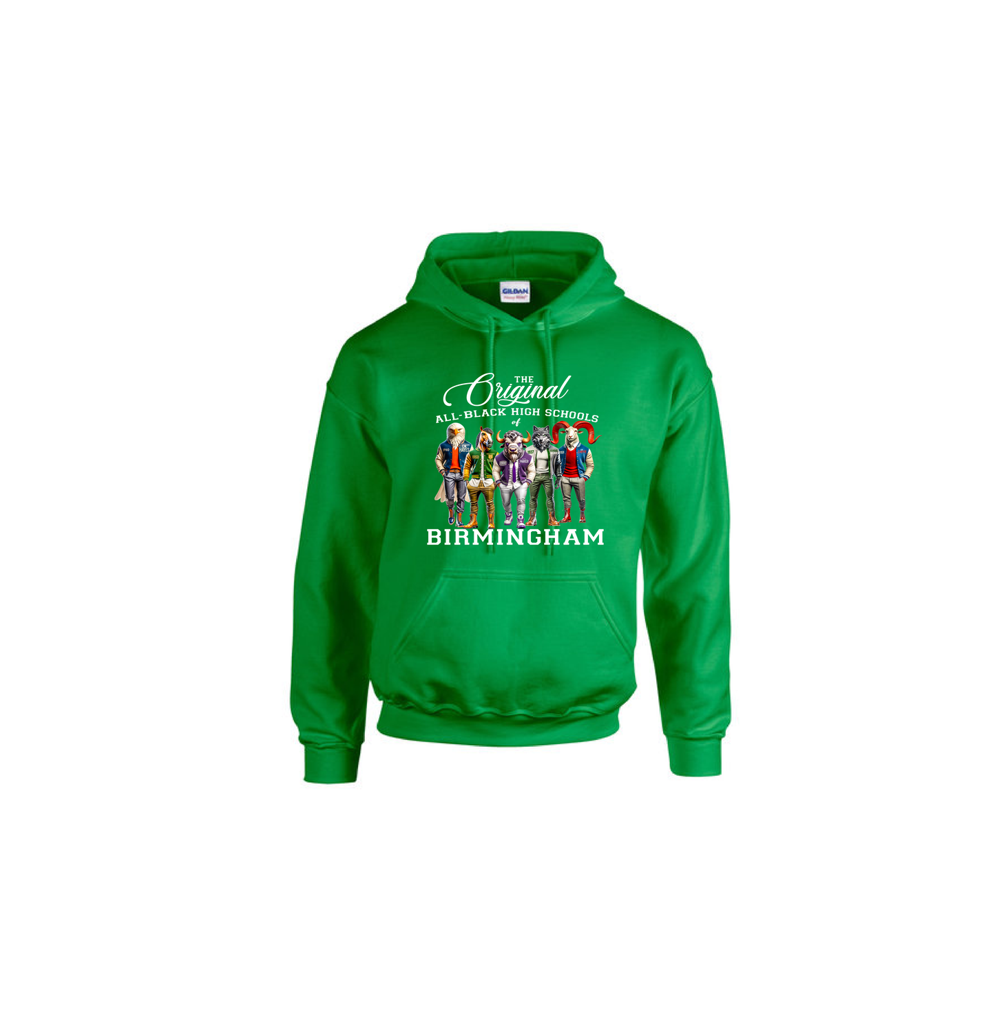 ALL BLACK HIGH SCHOOLS- Green Hoodie