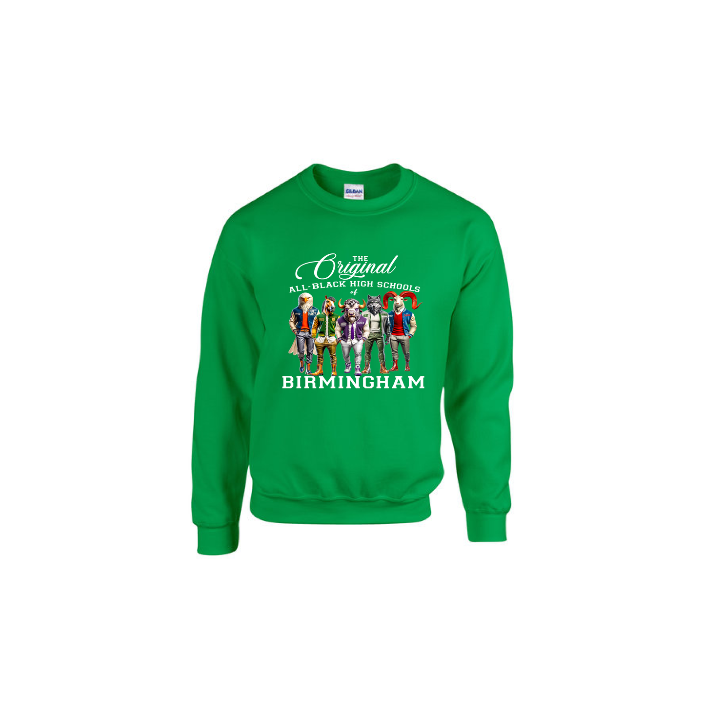 ALL BLACK HIGH SCHOOLS- Green Sweatshirt