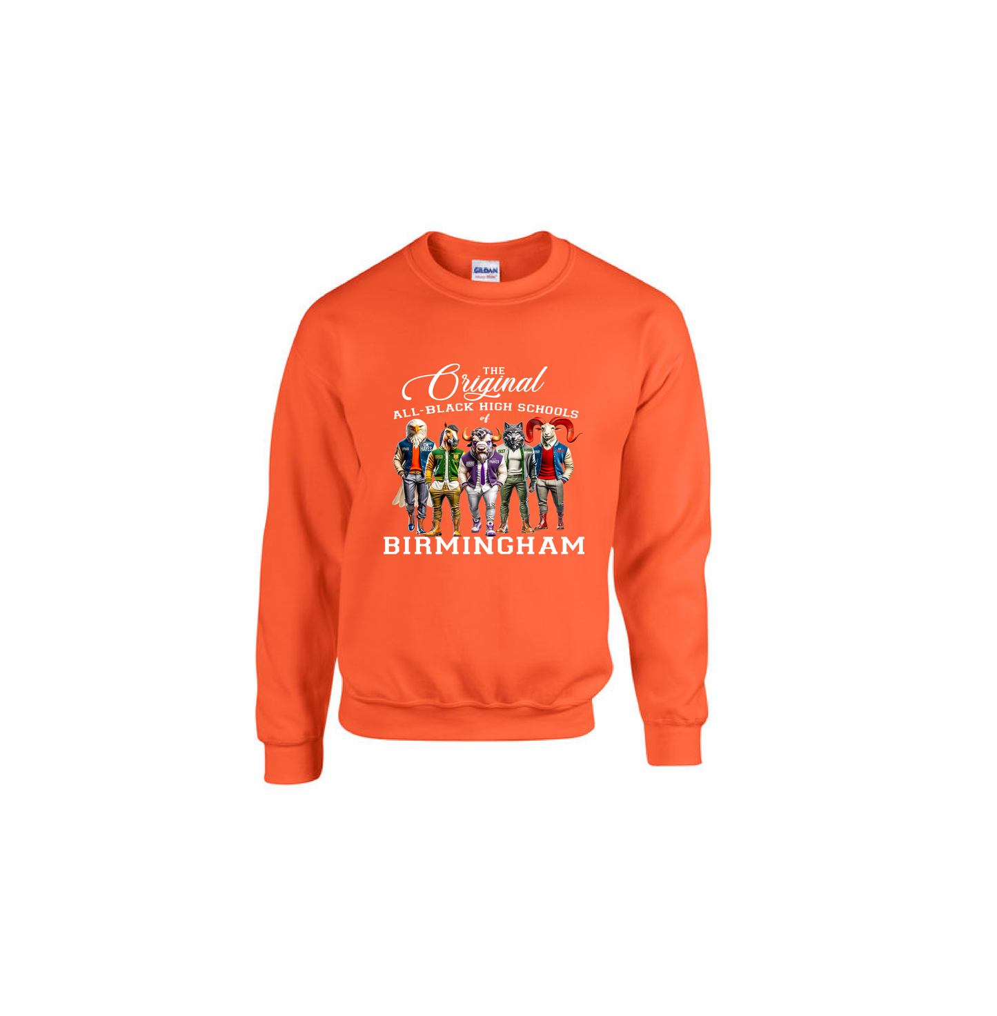 ALL BLACK HIGH SCHOOLS- Orange Sweatshirt