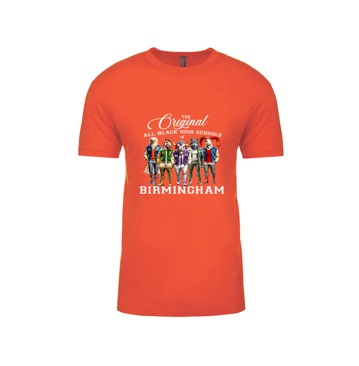 ALL BLACK HIGH SCHOOLS- Orange T-shirt