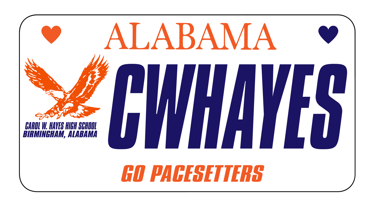 SCHOOL SPIRIT LICENSE PLATE