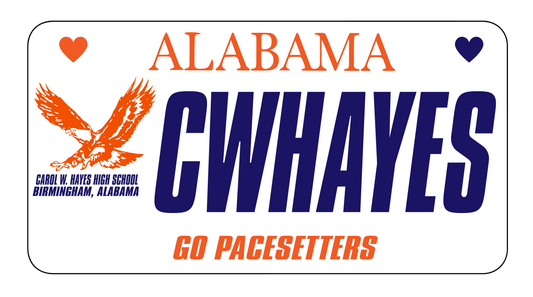 SCHOOL SPIRIT LICENSE PLATE