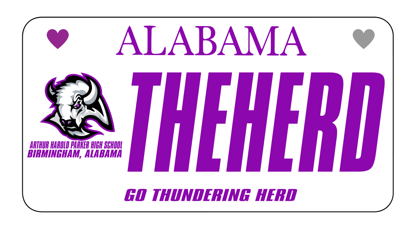 SCHOOL SPIRIT LICENSE PLATE