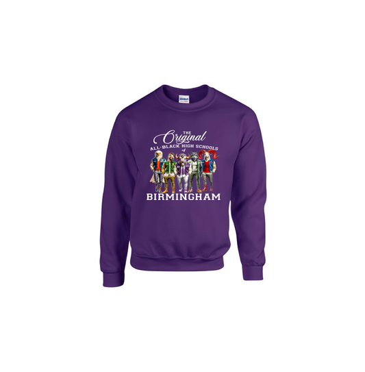 ALL BLACK HIGH SCHOOLS- Purple Sweatshirt