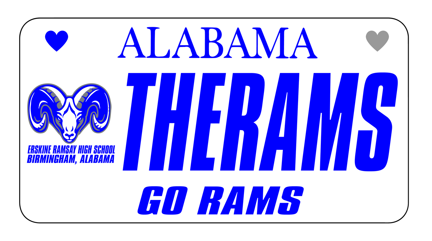 SCHOOL SPIRIT LICENSE PLATE