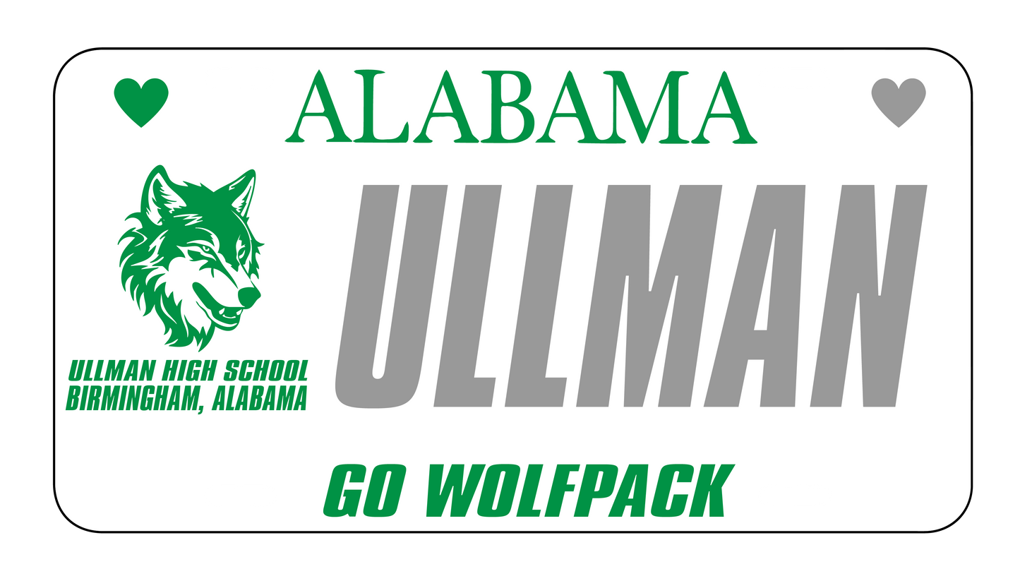 SCHOOL SPIRIT LICENSE PLATE