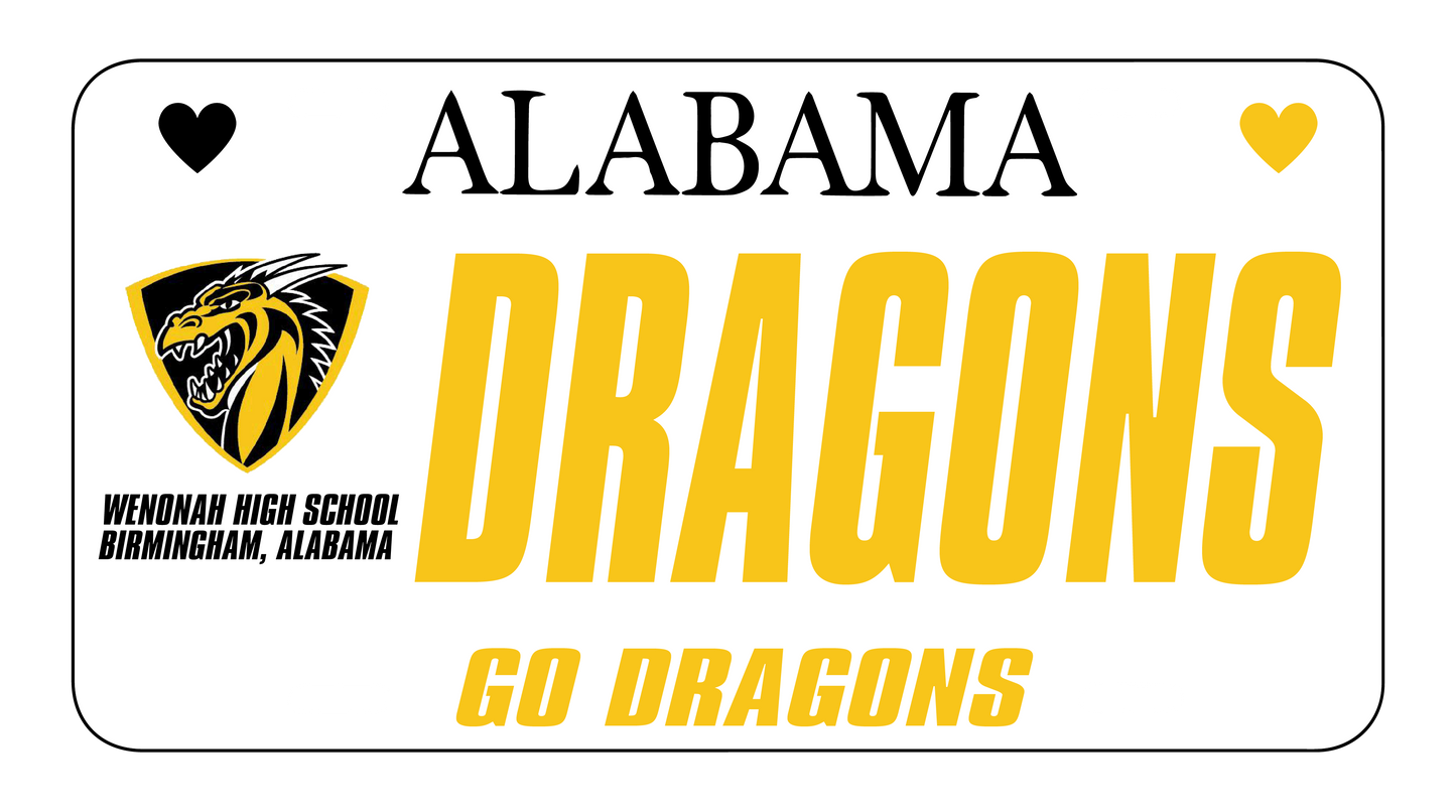 SCHOOL SPIRIT LICENSE PLATE