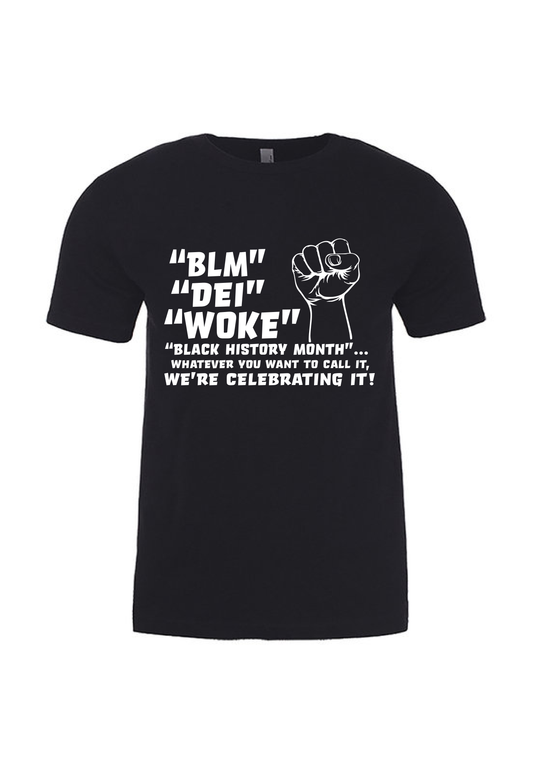 WE'RE CELEBRATING IT Black Tee