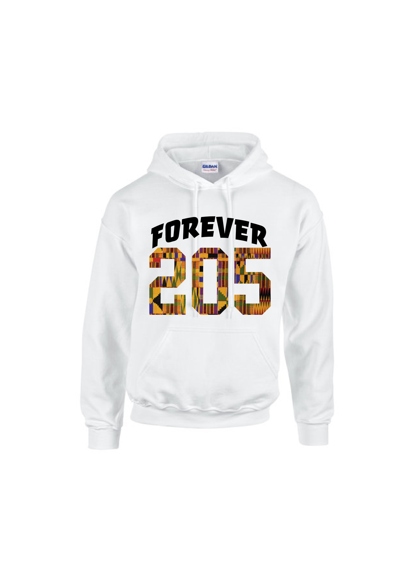 FOREVER 205- White KENTE Hoodie