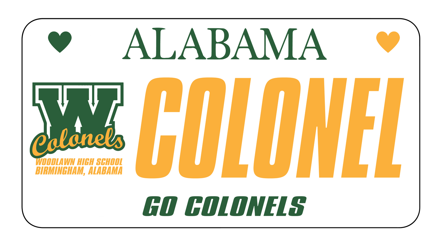 SCHOOL SPIRIT LICENSE PLATE